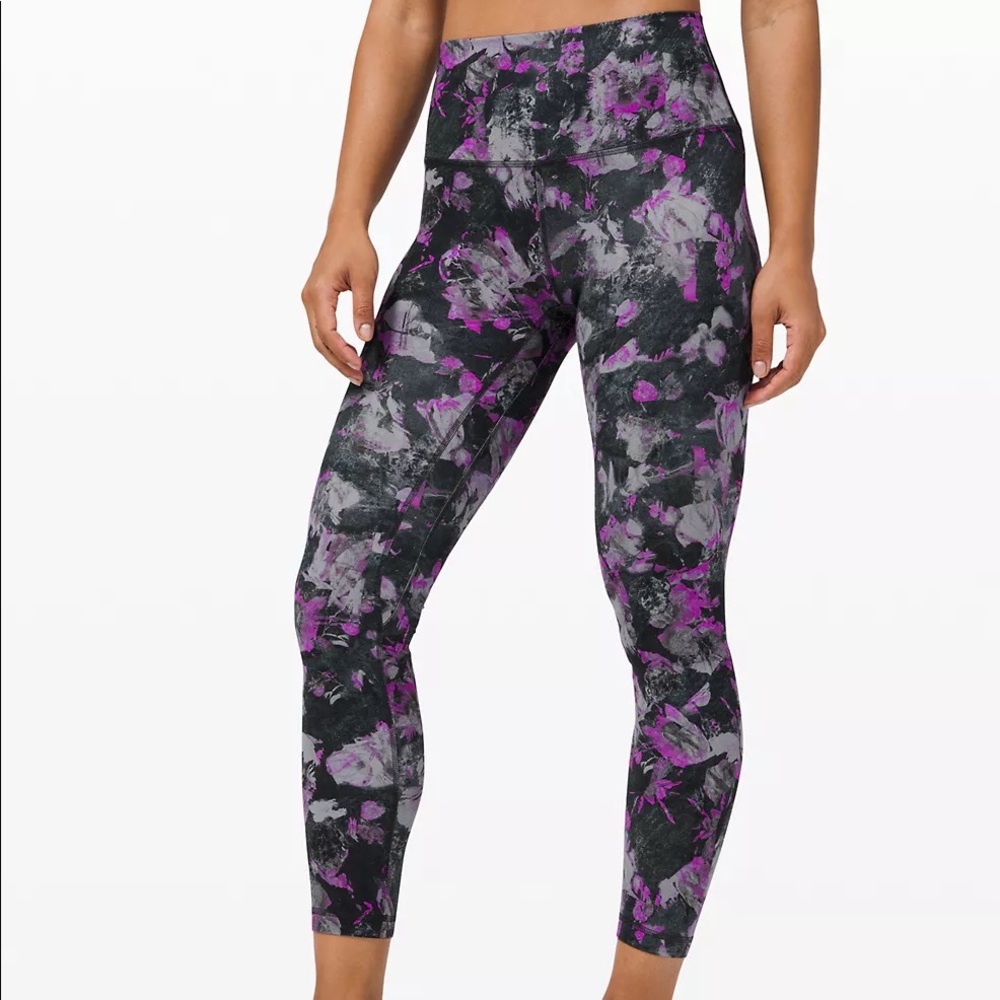 lululemon athletica Purple and Gray Leggings